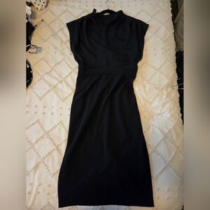 Express Elegant Black Midi Dress
